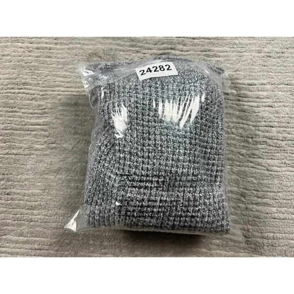 Time and Tru Sweater Womens Large Gray Long Sleeve Polyester Stretch Casual - Picture 13 of 13